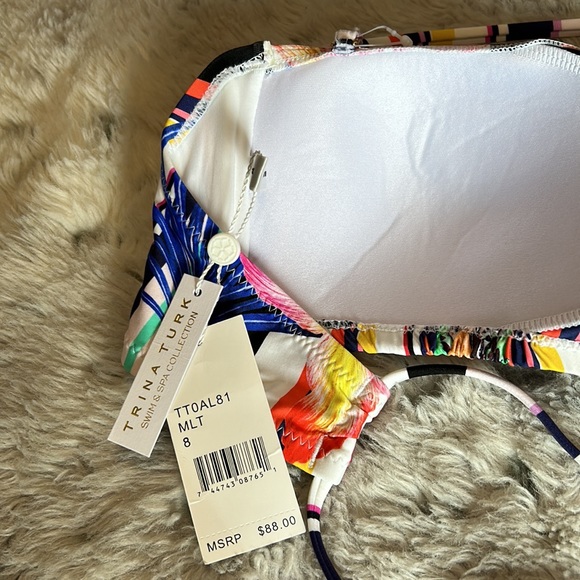 NWT Trina Turk bikini top Size 8 - Picture 11 of 11